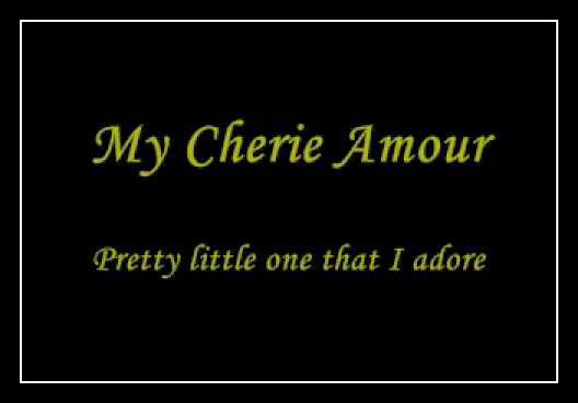 My Cherie Amour Download free